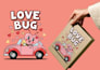 create cute custom sticker designs for print, merch and pod